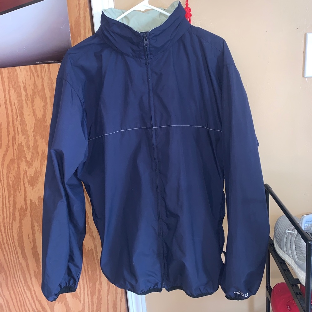 Large Izod Navy blue windbreaker